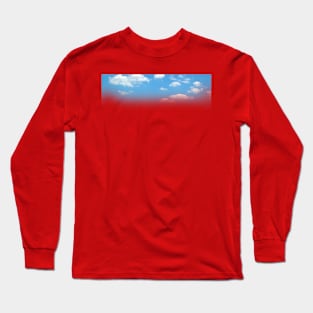 Blue Sky And White Clouds Of Long Sleeve T-Shirt